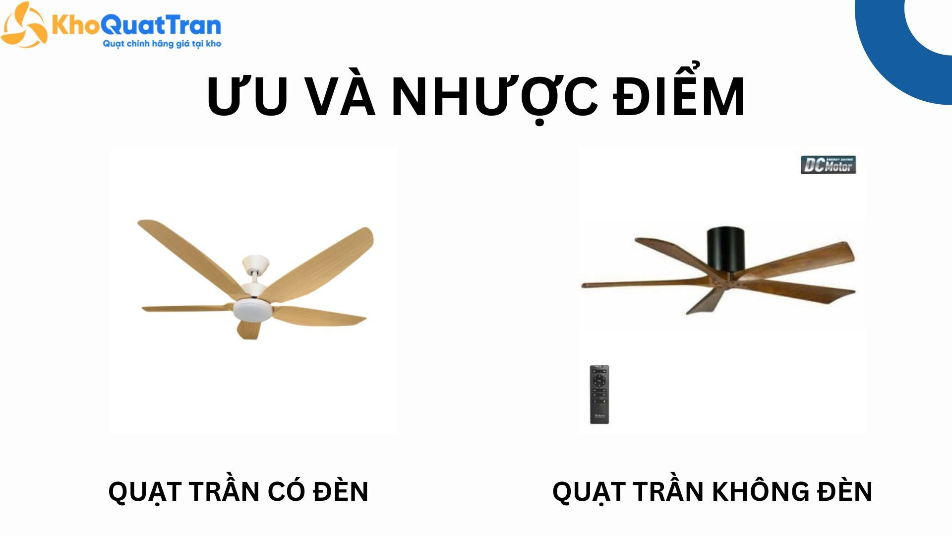  Ưu Và Nhược Điểm Của Quạt Trần Có Bóng Đèn So Với Quạt Trần Không Đèn