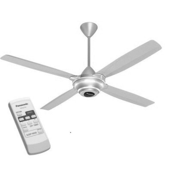 Quạt trần Panasonic 4 cánh F-56MZG S màu bạc
